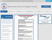 Tablet Screenshot of douglasdemocrats.net